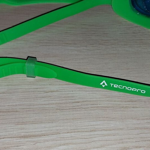 Swimming set used with Tecnopro swimsuit, Arena cap, and Tecnopro goggles