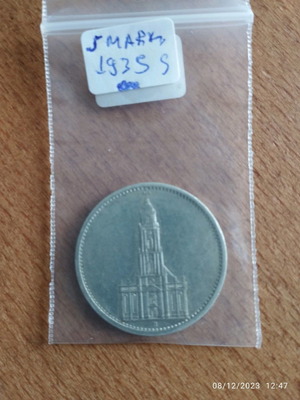 Γερμανικό 5 Μάρκα 1935 μεταχειρισμένο