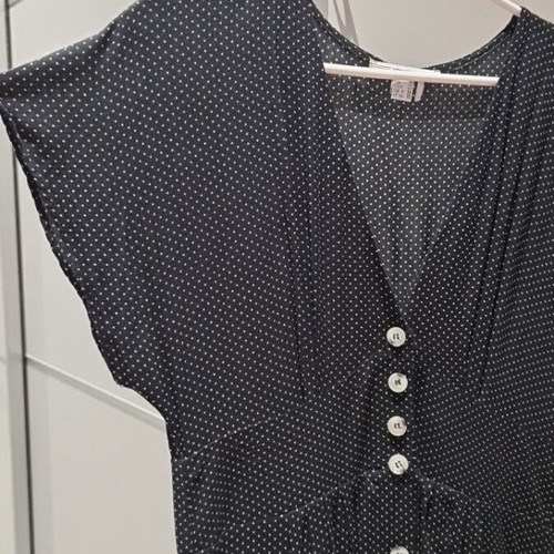 Attrattivo polka dot dress, size S, black and white