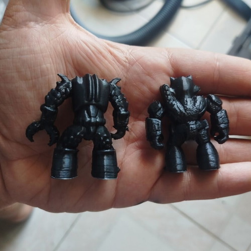 Tiger and Crab Beasts Figures new, 3D printed set