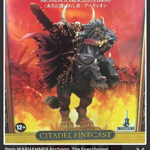 Archaon Lord of the End Times figure used, Warhammer Chaos