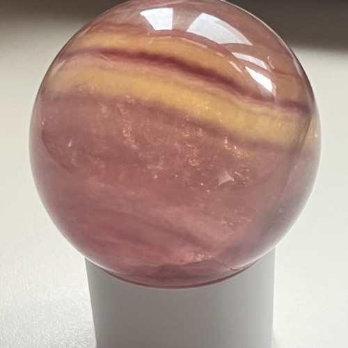 Rainbow Fluorite Crystal Sphere new, high quality 191gr