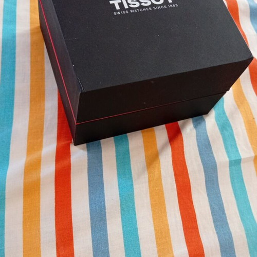Tissot watch new with light blue dial and steel bracelet
