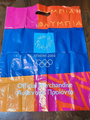 Athens 2004 Olympic Games plastic bag like new, collectible