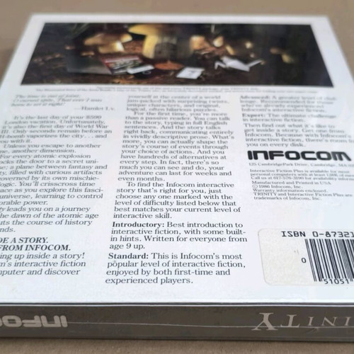 Trinity Infocom Atari ST sealed