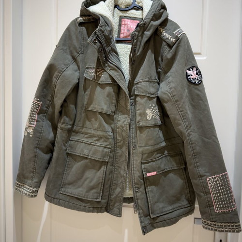 Superdry & Co jacket, green, slim fit, XL