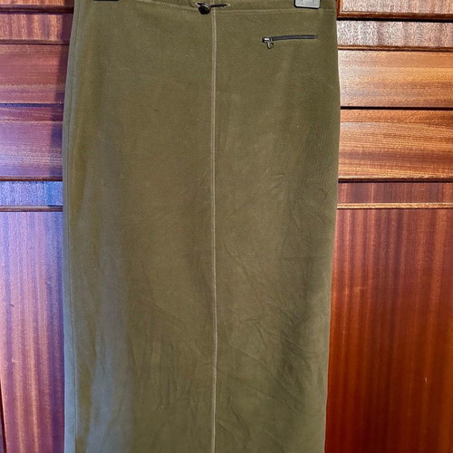 Think Pink khaki fleece skirt used, size S with lining