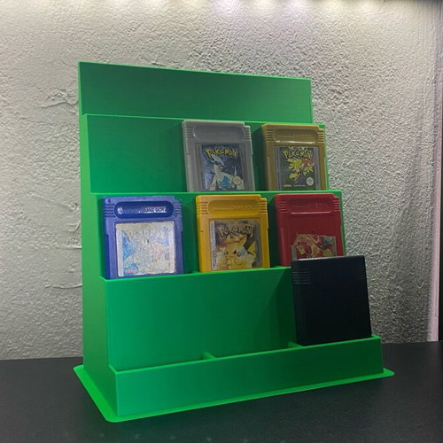 Game Boy game cartridge stand, green