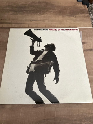 Bryan Adams So Far So Good vinyl used, with poster