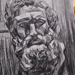 Heracles Bust with Charcoal new