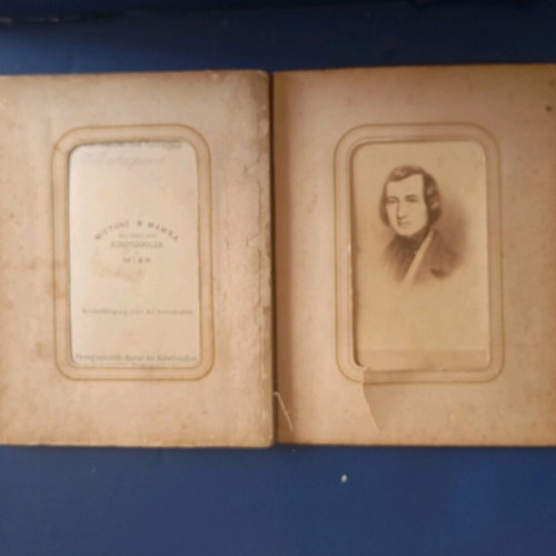 Old portraits pack of 4 used, Miethke@Wawra studio Vienna 1870-1880