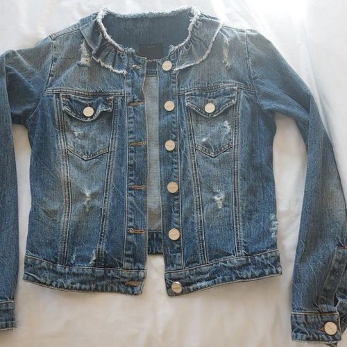 Pinko women's denim jacket used, size M
