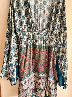 Nolita boho μίνι φόρεμα με μανίκια νυχτερίδα σαν καινούργιο