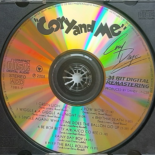Cory Daye Cory And Me 1979 disco CD used, R&B / Soul