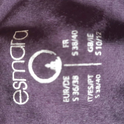 Esmara purple thin sweatshirt blouse like new, size S