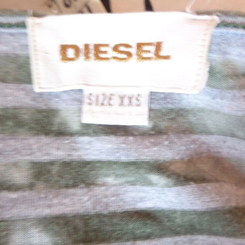 Diesel dress small size, used, grey striped with floral design
