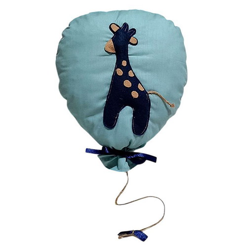 Set of 2 handmade hanging decorative balloons with giraffe