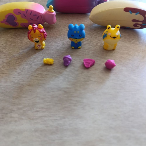 Go Bananas figures used, miniatures with animals and dolls
