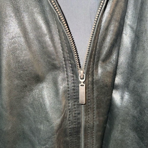 Van Graaf women's leather bomber jacket used, size L, black