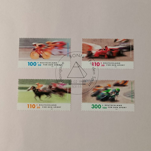 German stamps 1999 with Bonn first day cover cancellation