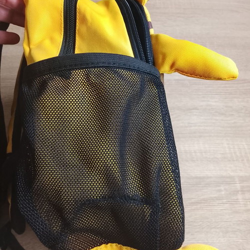 Children's tiger backpack used, Polo brown and yellow