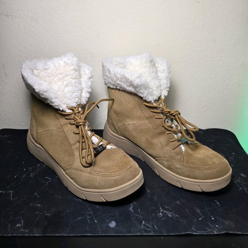 Scholl Stelvio women's anatomical ankle boots like new, camel