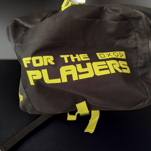 Playstation For The Players backpack used, black and green