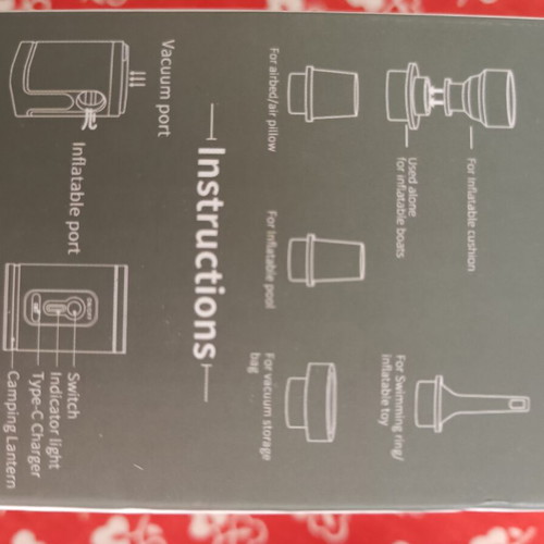 Portable Air Compressor rechargeable with accessories