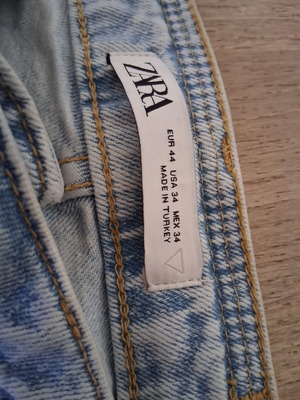 Zara jeans gray XL like new