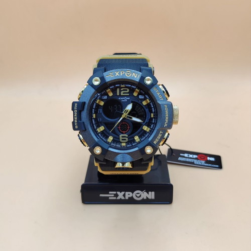 Exponi men's watch like new, waterproof, analog and digital dial