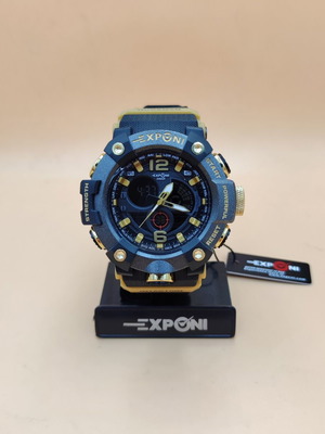 Exponi men's watch like new, waterproof, analog and digital dial
