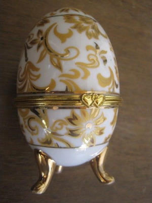 Πορσελάνινο διακοσμητικό αυγό Arte μεταχειρισμένο, 10 εκ. ύψος