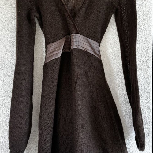 BSB Collection brown knitted midi dress