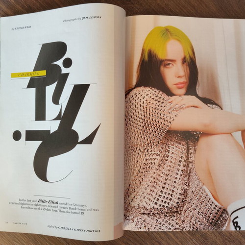 Vanity Fair Magazine March 2021 Billie Eilish cover