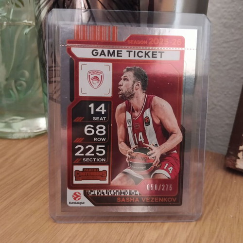 Euroleague Game Ticket Cards pack like new with Kendrick Nunn, Sasa Vezenkov, TJ Shorts
