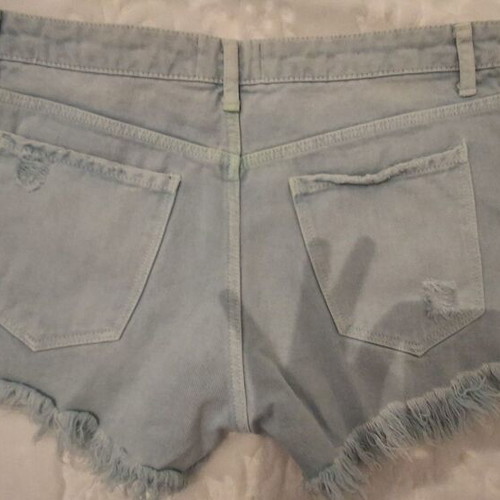 Tally Weiji turquoise shorts size 38 like new, narrow fit