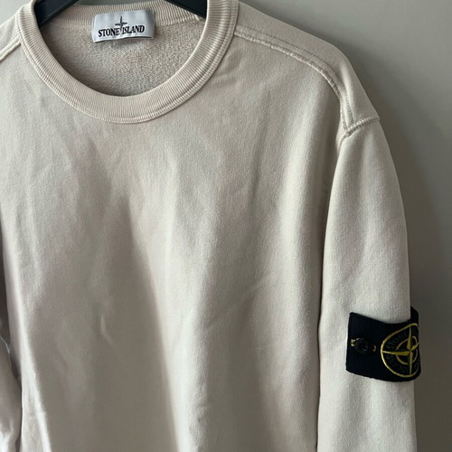 Stone Island Beige Crew Neck Sweatshirt size M like new