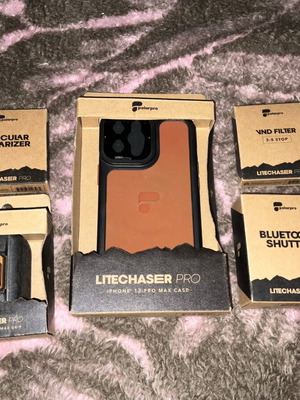 PolarPro LiteChaser Pro iPhone 12 Pro Max bundle like new with case, grip, filters, remote