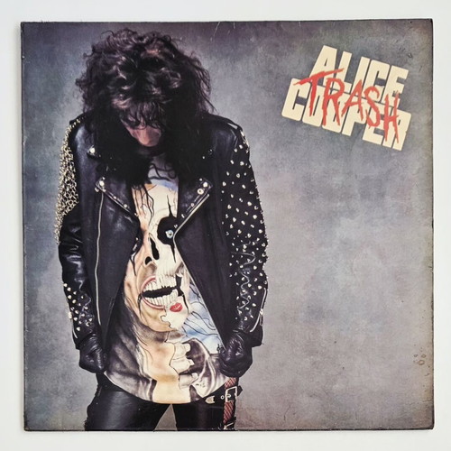 Alice Cooper Trash vinyl LP used, Greek edition 1989