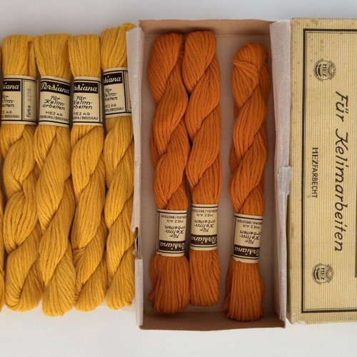 MEZ Persiana vintage wool skeins lot, 22 skeins in original boxes