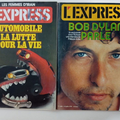 L' EXPRESS collectible French magazines used, pack of 2 issues