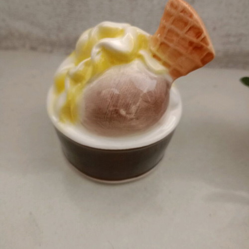 Ice Cream Piggy Bank used, ceramic