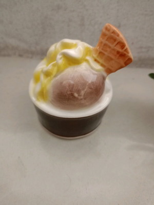 Ice Cream Piggy Bank used, ceramic