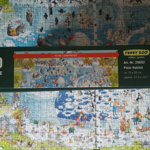 Heye Funky Zoo 1000-piece puzzle used