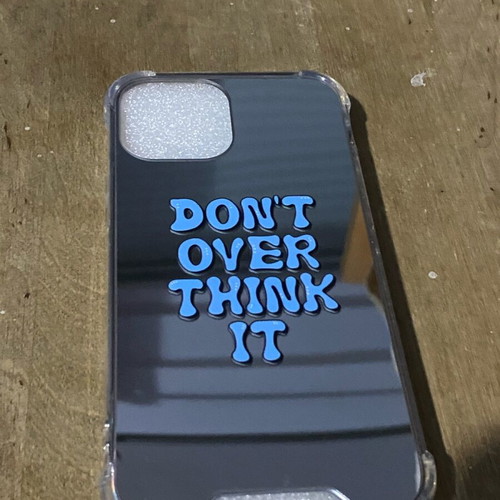 iPhone 13 mini mirror case new with embossed design