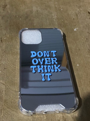 iPhone 13 mini mirror case new with embossed design