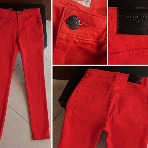 Burberry red skinny jeans