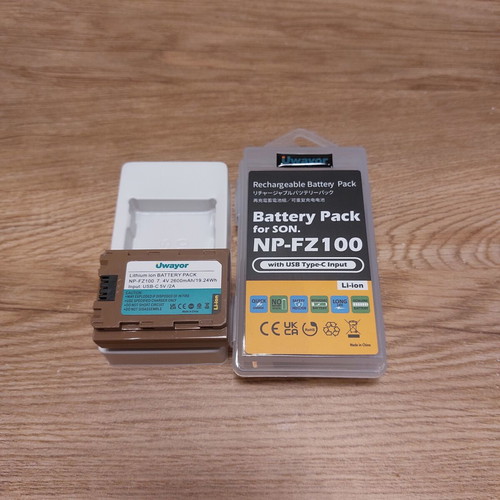 Uwavor NP-FZ100 Battery for Sony with USB-C New