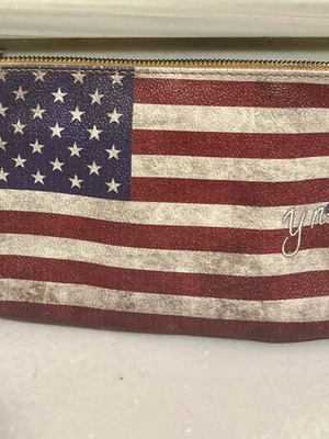 Y-NOT Toiletry Bag like new, red