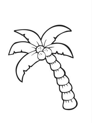 Painting with ready design palm tree new